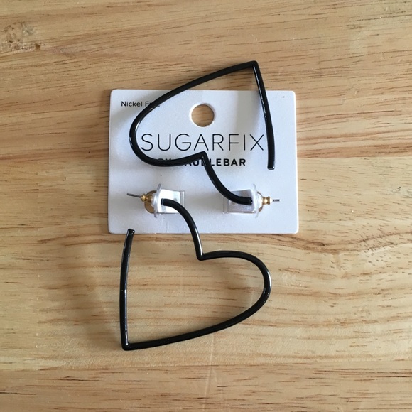 BaubleBar Jewelry - SUGARFIX by Baublebar black heart earrings